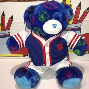 Blue Peace Sign Baseball Player Build A Bear
